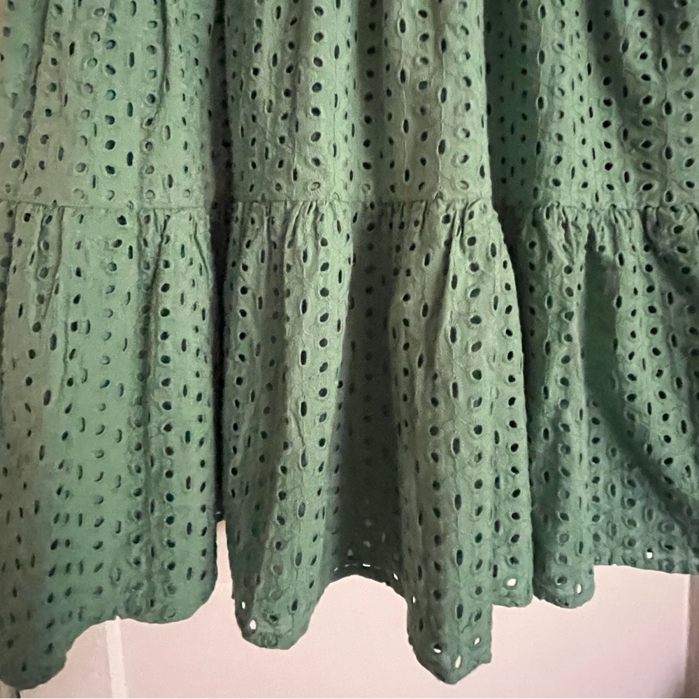 Karina Grimaldi Irina Eyelet Mini Dress in Sage size XS from Revolve - Picture 12 of 14